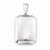 Sterling Silver Diamond-cut Rectangular Locket