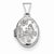 Sterling Silver Butterfly Oval Locket
