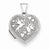 Sterling Silver Love Birds Heart Locket
