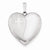 Sterling Silver 24mm with Cross Design Heart Locket