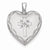 Sterling Silver 24mm w/ Diamond Cross Design Family Heart Locket