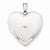 Sterling Silver 24mm with Diamond Star Design Heart Locket