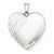 Sterling Silver 24mm Polished Swirl Heart Locket