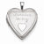 Sterling Silver 20mm Forever In My Heart Locket