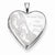 Sterling Silver 20mm Footprints Heart Locket