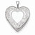 Sterling Silver 20mm Floral Border Heart Locket