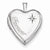 Sterling Silver 20mm Forever with Diamond Star Heart Locket