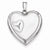 Sterling Silver 24mm Heart Design Family Locket