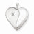 Sterling Silver 20mm with Diamond Star Heart Locket