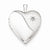 Sterling Silver 20mm with Diamond Star Satin/Polished Heart Locket