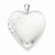 Sterling Silver 20mm Polished Swirl Heart Locket