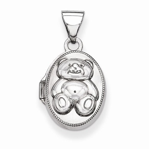 Sterling Silver Teddy Bear Locket