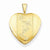 Gold Plated Sterling Silver 16mm D/C Butterfly Heart Locket