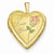 Gold Plated Sterling Silver 20mm D/C I Love You Heart Locket