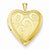 Gold Plated Sterling Silver 20mm Heart Locket