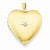 Gold Plated Sterling Silver & Diamond 20mm Heart Locket