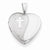 Sterling Silver & Diamond 16mm D/C Cross Heart Locket