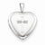 Sterling Silver 16mm Cross Heart Locket