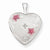 Sterling Silver & Diamond 16mm Satin, Enameled, D/C Heart Locket
