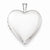 Sterling Silver 20mm Polished Front/Satin Back Heart Locket