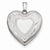 Sterling Silver 24mm D/C Heart Locket