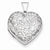 Sterling Silver Scrolled Heart Locket