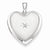 Sterling Silver & Diamond 24mm D/C Heart Locket