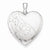 Sterling Silver 24mm Scrolled Heart Family Locket