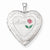 Sterling Silver 20mm D/C & Enameled Mom Heart Locket