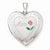Sterling Silver 24mm Enameled, D/C Mom Heart Locket
