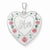 Sterling Silver 24mm Enameled, D/C Mom Heart Locket