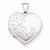 Sterling Silver Floral Heart Locket