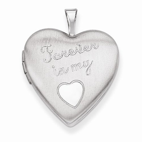 Sterling Silver 20mm Forever in my Heart Locket