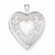 Sterling Silver 20mm D/C Heart Locket
