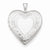 Sterling Silver 20mm Floral Border Heart Locket