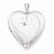 Sterling Silver & Diamond 20mm D/C Heart Locket