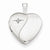 Sterling Silver & Diamond 16mm D/C Heart Locket