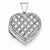 Sterling Silver Quilted Heart Locket