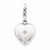 Amore La Vita Sterling Silver & Diamond Polished Lobster Clasp 12mm Heart Locket