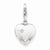 Amore La Vita Sterling Silver & Diamond Polished Lobster Clasp 12mm Heart Locket