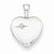 Sterling Silver & Diamond Polished 12mm Heart Locket