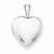 Sterling Silver Polished 12mm Heart Locket