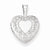 Sterling Silver Flower Border 12mm Heart Locket