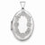 Sterling Silver High Polished Front Oval Locket