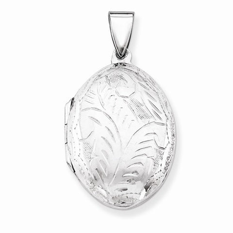 Sterling Silver Med Oval Locket