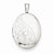Sterling Silver Swirls 19mm Oval Locket