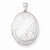 Sterling Silver Side Swirls 19mm Oval Locket