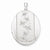 Sterling Silver Butterflies 34mm Oval Locket