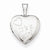 Sterling Silver It's A Girl 12mm Heart Locket