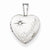 Sterling Silver & Diamond Daughter 12mm Heart Locket